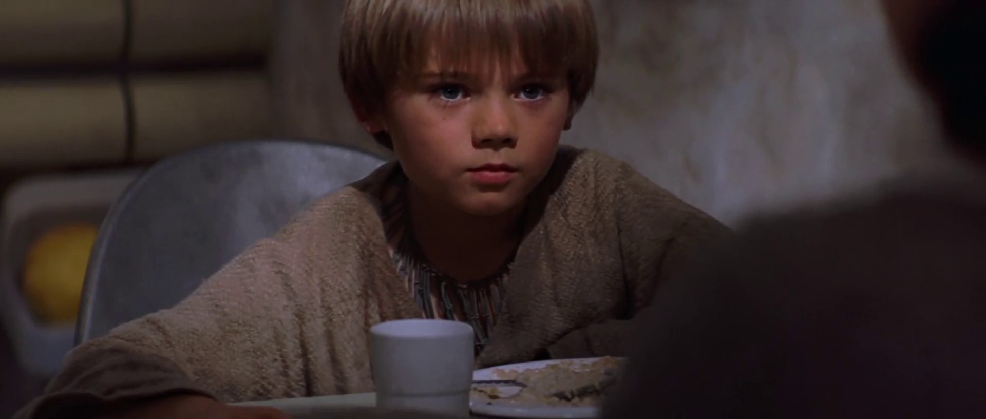 a medium shot photography of young mark hamill as luke skywalker in return  of the jedi + expressive face + science-fiction landscape)) :: beautiful  photography with highly detailed face :: intricate +